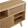 Modway Render Modern Style Particleboard Wood Display Stand in Oak