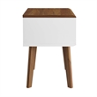 Modway Render Modern Wood and Particleboard End Table in Walnut/White
