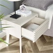 Modway Render Modern Wood and Particleboard End Table in White