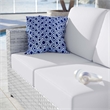Modway Convene Rattan & Fabric Patio Left-Arm Loveseat in Light Gray/White