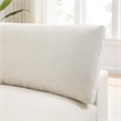 Modway Commix Fabric Down Filled Overstuffed Armless Chair in Light Beige