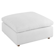 Modway Commix 5-Piece Fabric Down Filled Sectional Sofa Set in Pure White