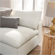 Modway Commix 5-Piece Fabric Down Filled Armless Sectional Sofa in Beige