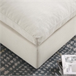 Modway Commix Modern Down Filled Overstuffed Fabric Ottoman in Light Beige