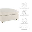 Modway Commix Modern Down Filled Overstuffed Fabric Ottoman in Light Beige