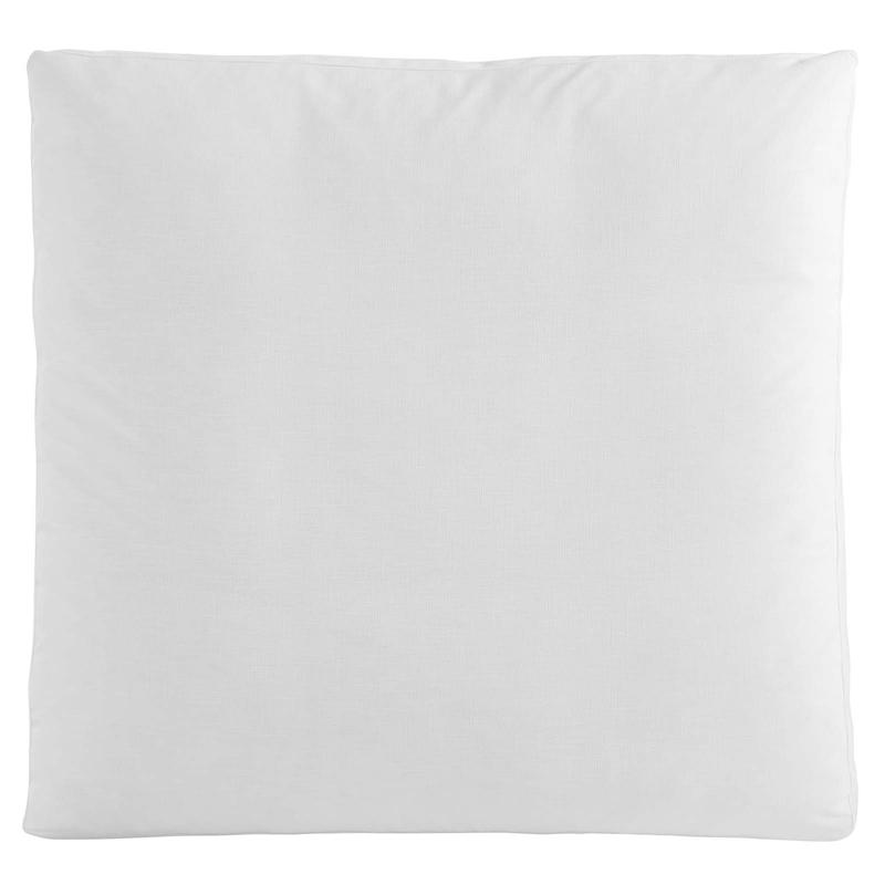 Modway Commix Modern Down Filled Overstuffed Fabric Ottoman in Pure White