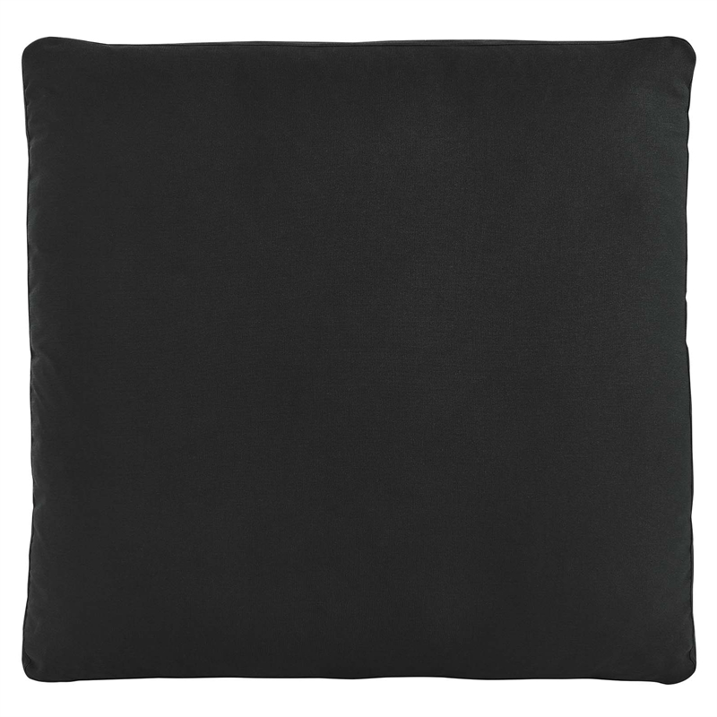 Modway Commix 4-Piece Fabric Down Filled Sectional Sofa Set in Black