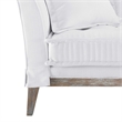 Modway Rowan Modern Fabric and Rubber Wood Sofa in White Finish