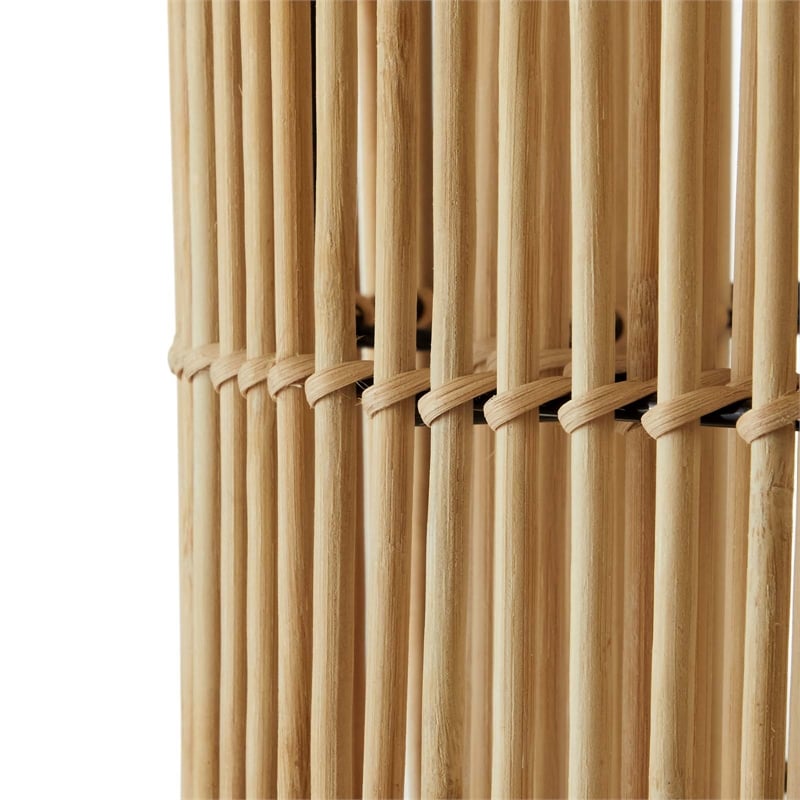 Modway Nourish 1-Light Modern Bamboo/Metal Table Lamp in Natural