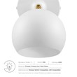 Modway Chalice 1-Light Modern Metal Swing-Arm Wall Sconce in White/Gold