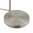 Modway Element 1-Light Modern Glass/Metal Floor Lamp in Satin Nickel