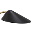 Modway Journey 1-Light Modern Metal Standing Floor Lamp in Black/Brass