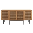 Modway Parker Modern MDF Wood and Iron Sideboard in Walnut