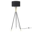 Modway Audrey 1-Light Modern Metal Standing Floor Lamp in Black