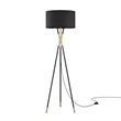 Modway Audrey 1-Light Modern Metal Standing Floor Lamp in Black