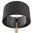 Modway Audrey 1-Light Modern Metal Standing Floor Lamp in Black