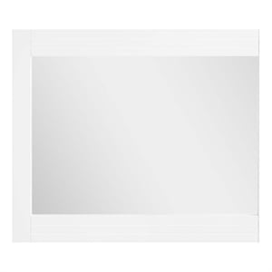 Modway Dakota Modern Style Painted MDF Wood Mirror in White Finish