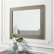 Modway Merritt Rectangular Modern MDF & Veneer Wood Mirror in Oak