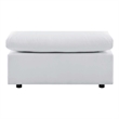 Modway Commix Modern Fabric Outdoor Patio Ottoman in White Finish