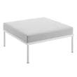 Modway Harmony 6-Piece Fabric Patio Seating Set in White/Gray