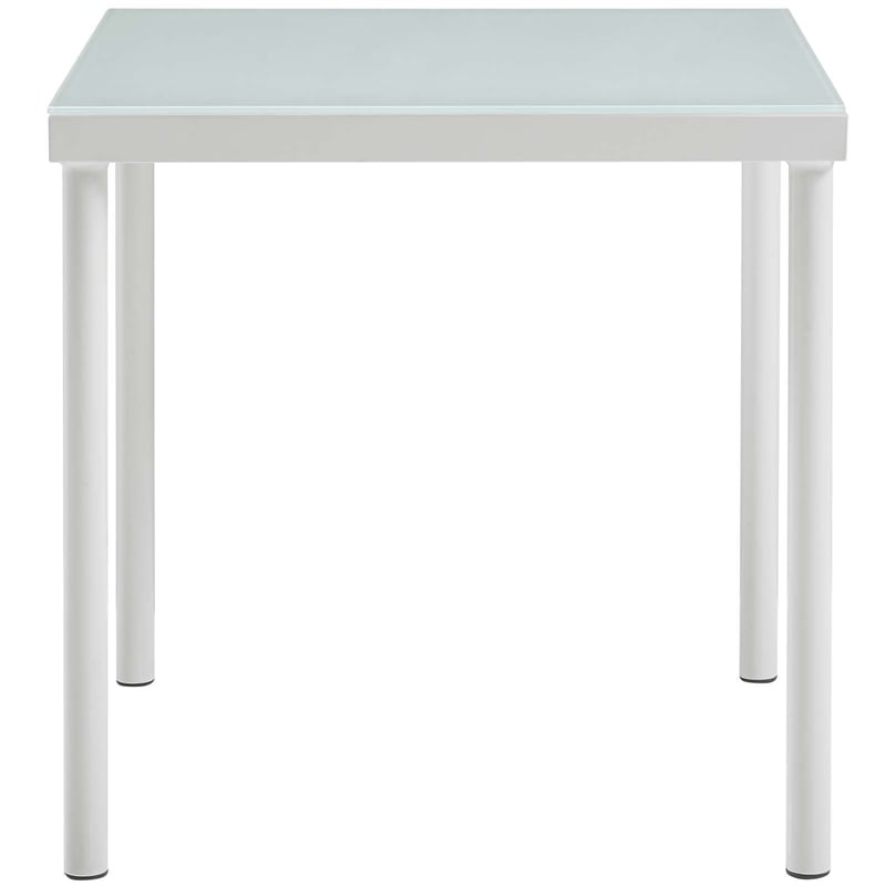 Modway Harmony 6-Piece Fabric Patio Seating Set in White/Gray
