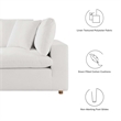 Modway Commix 6-Piece Down Filled Overstuffed Fabric Sectional Sofa Set in White