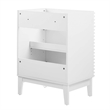 Modway Render Modern Style Wood Bathroom Vanity Cabinet in White