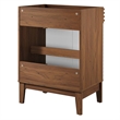 Modway Render Modern Style Wood Bathroom Vanity Cabinet in White/Walnut