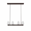 Modway Enthrall 8-Light Metal and Fabric Chandelier in White/Brass