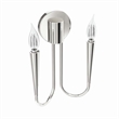 Modway Penrose 2-Light Modern Style Metal Wall Sconce in Polished Nickel
