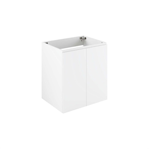 Modway Vitality 23&quot Plastic and Wood Wall-Mount Bathroom Vanity in White