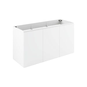 Modway Vitality 47&quot Particleboard Melamine Wall-Mount Bathroom Vanity in White