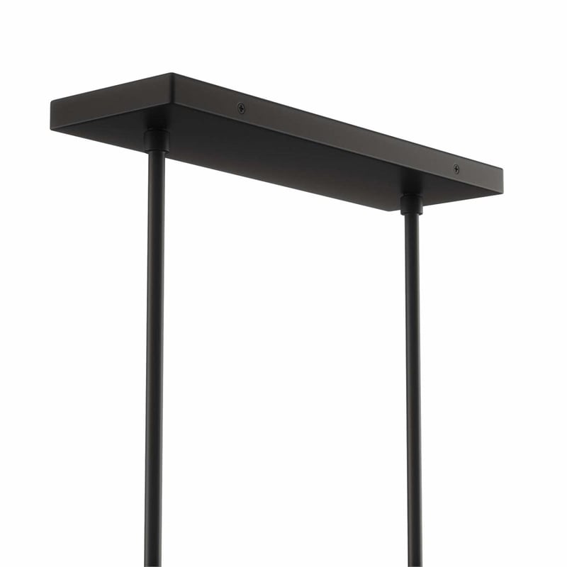 Modway Skylark 6-Light Glass and Metal Chandelier in Clear/Black