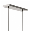 Modway Skylark 6-Light Glass and Metal Chandelier in Clear/Polished Nickel