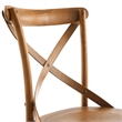 Modway Gear Modern Style Elm Wood Dining Side Chair in Walnut Finish