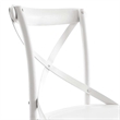 Modway Gear Modern Style Elm Wood Dining Side Chair in White Finish