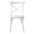 Modway Gear Modern Style Elm Wood Dining Side Chair in White Finish