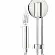 Modway Rekindle 2-Light Iron Metal Wall Sconce in Polished Nickel