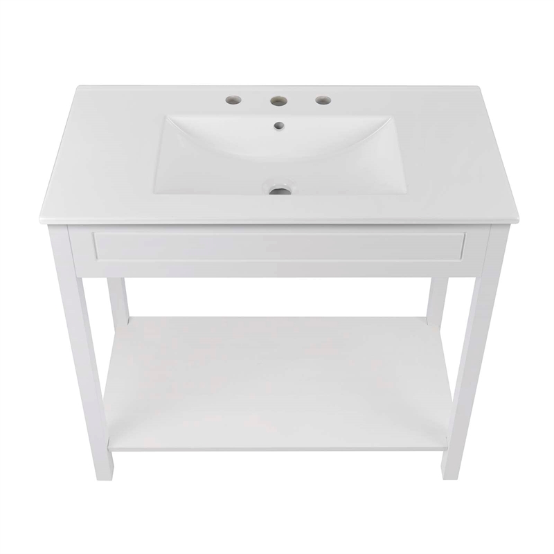Modway Altura Bathroom Vanity in White White