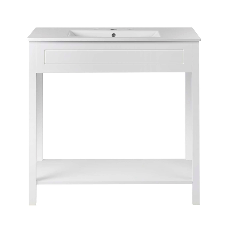 Modway Altura Bathroom Vanity in White White