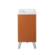 Modway Energize Bathroom Vanity in Cherry White White