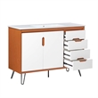 Modway Energize Bathroom Vanity in Cherry White White