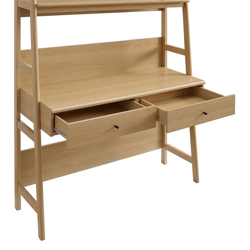 Modway Bixby Modern Style Particleboard and MDF Office Desk in Oak