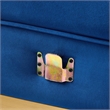 Modway Sanguine Velvet and Stainless Steel Left-Arm Chair in Navy