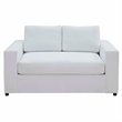 Modway Avendale Modern Style Performance Velvet Loveseat in Dove/White