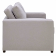 Modway Avendale Linen Blend and Polyester Fabric Loveseat in Flint Gray