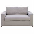 Modway Avendale Linen Blend and Polyester Fabric Loveseat in Flint Gray