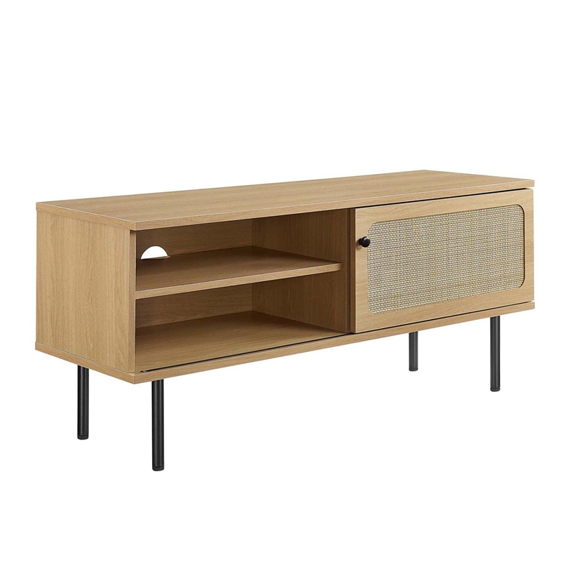 Modway Cambria Rattan and Particleboard TV Stand for TVs up to 47
