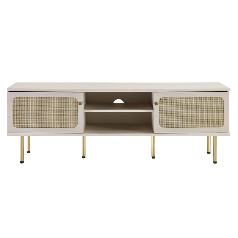 Modway Cambria Rattan and Particleboard TV Stand for TVs up to 60