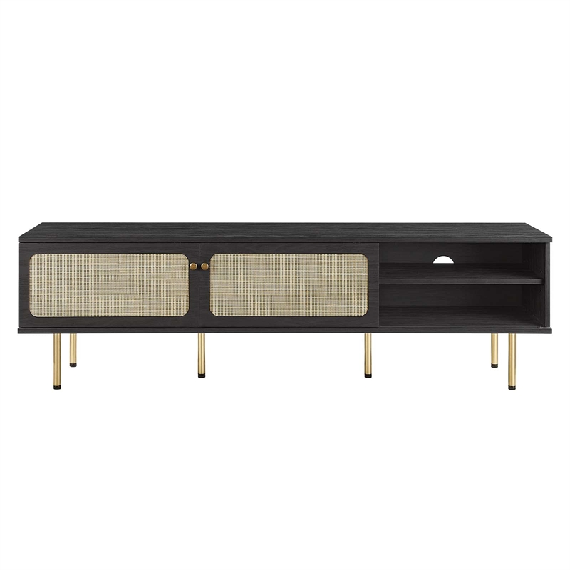 Modway Cambria Rattan and Particleboard TV Stand for TVs up to 70